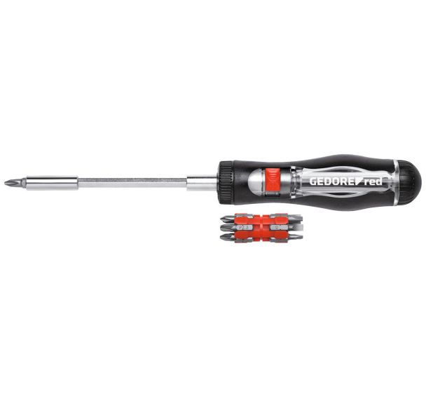 Tournevis à cliquet télescope 1/4'' 13in1