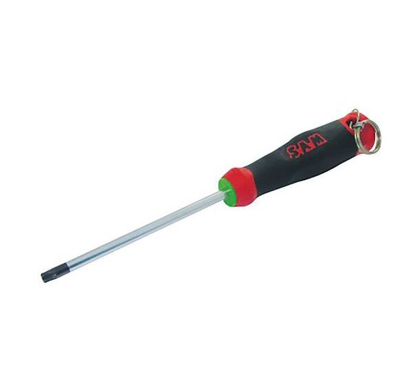 Tournevis bi-matiere torx avec clip inox fme