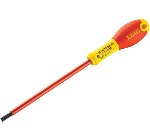 Tournevis électricien isolé 1000v fatmax 5,5 x 150 mm