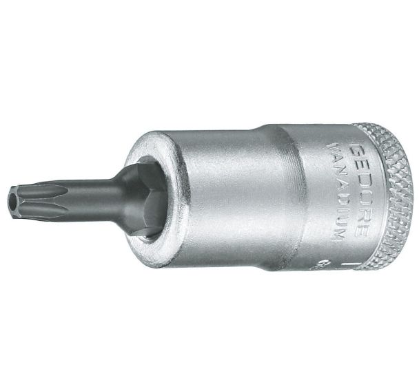 Tournevis embout femelle 3/8'' TX pin T30