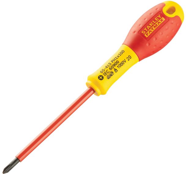 Tournevis phillips isolé 1000v fatmax ph1 x 100 mm