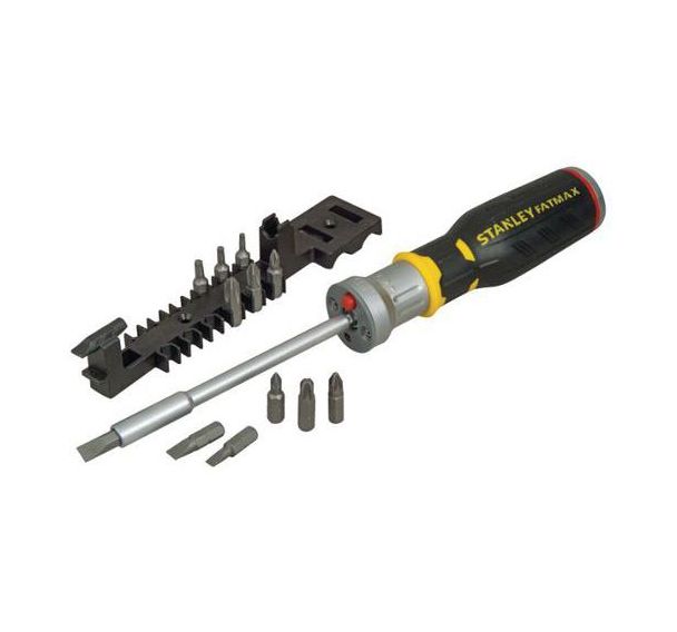 Tournevis porte-embouts a cliquet + led + 7 embouts, Réf: FMHT0-62689