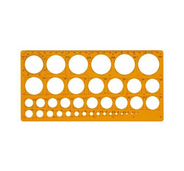 Trace cercles de 1 à 35 mm incassable Maped