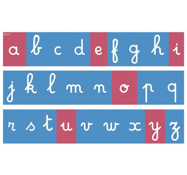 Tracés rugueux muraux - lettres cursives