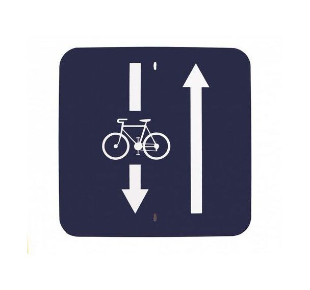 Traffic panel - Panneau double sens cyclable