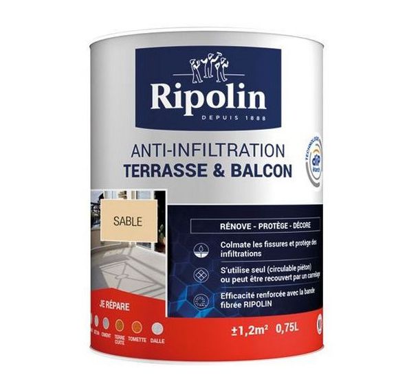 Traîtement anti-infiltration terrasses balcons sable - 0.75l