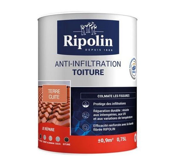 Traîtement anti-infiltration toiture terre cuite - 0.75l