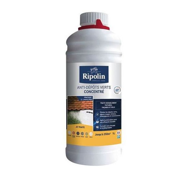 Traîtement anti dépots verts concentré incolore - 1l