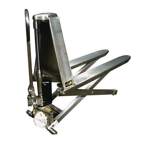 Transpalette 1 T haute levée manuel inox