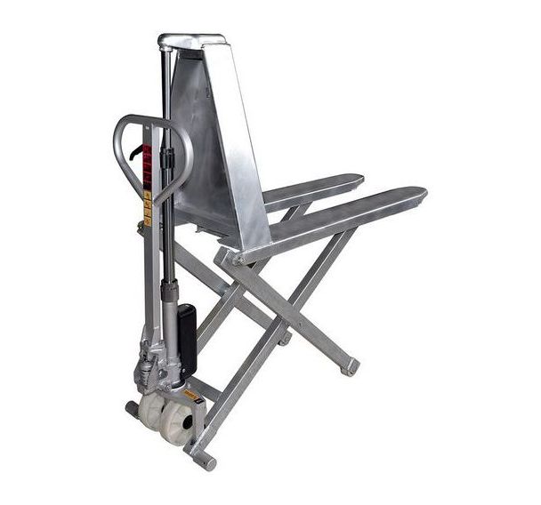 Transpalette galvanisé 1 T haute levée mamuel timon monté