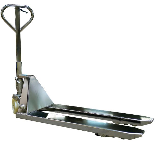Transpalette manuel 2T premium inox 304 fourches 1150x520 mm
