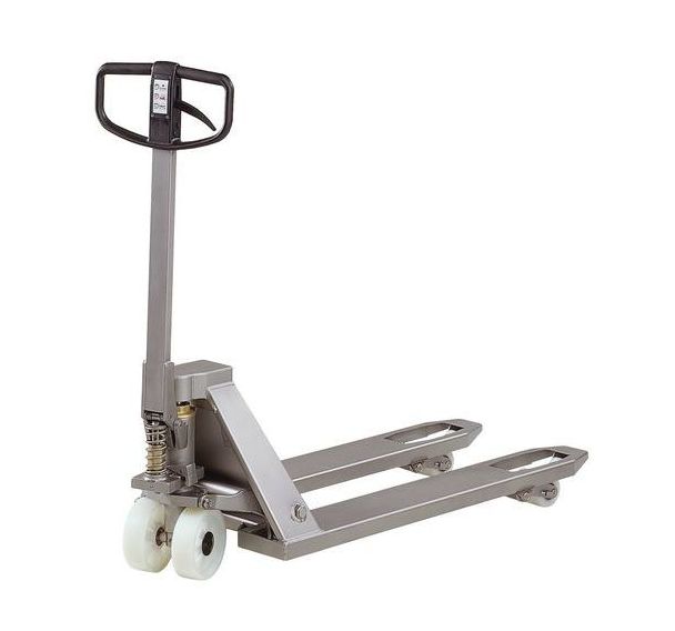 Transpalette manuel inox - Fourche longueur 1000 mm - Force 2000 kg