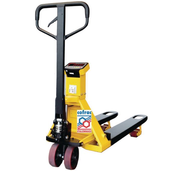 Transpalette peseur avec imprimante certifié COFRAC - Capacité 2000kg - B3C