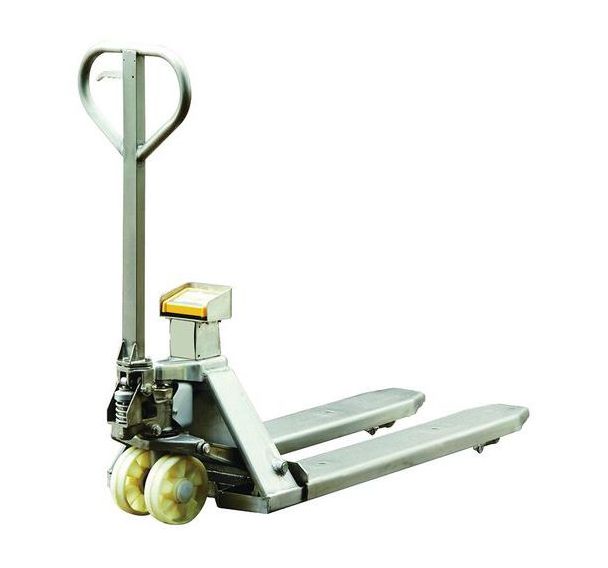 Transpalette peseur manuel - inox - Force 2000 kg