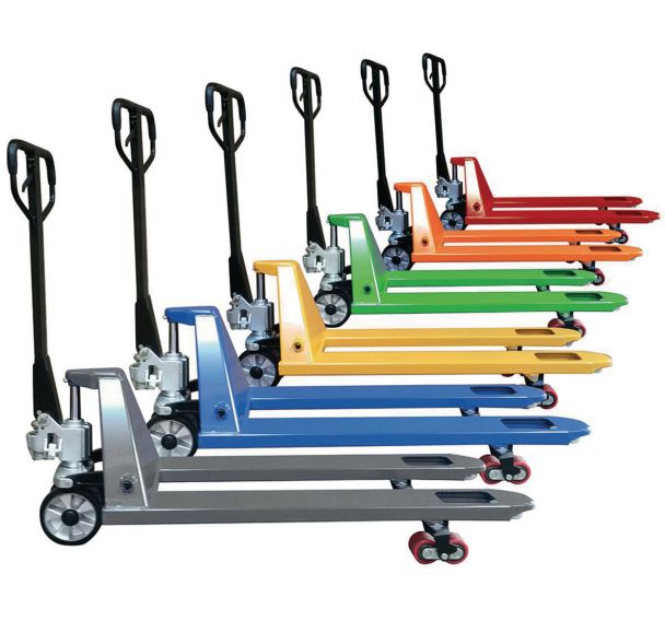 Transpalette premium 2500 kg - Coloré - Avec étiquette nominative