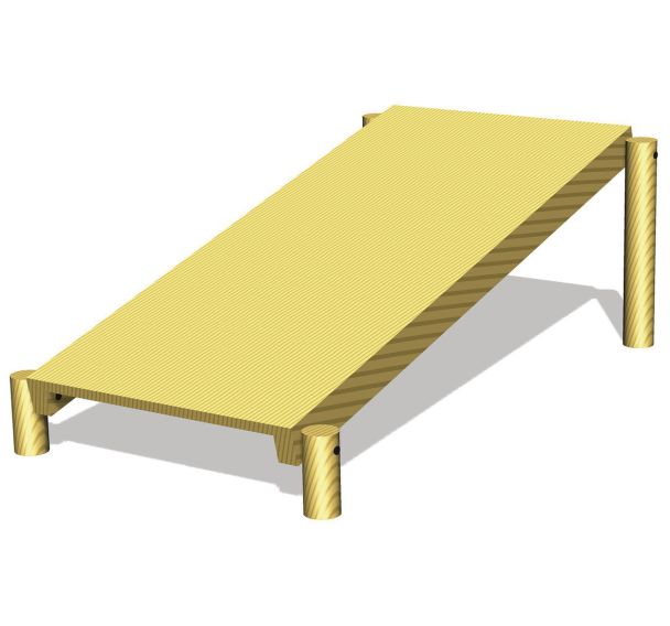 Tremplin - scellement direct