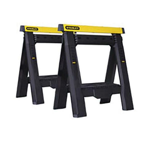 Tréteaux pliables télescopiques - lot de 2 pièces 71.5 x 15 x 79