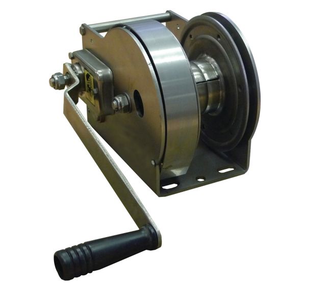 Treuil de halage et de levage autofreiné - Inox - Force 80 à 490 kg