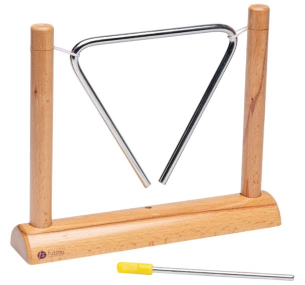Triangle suspendu sur socle-Fuzeau