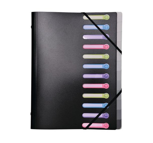 Trieur 12 compartiments en PP opaque - 24x32cm