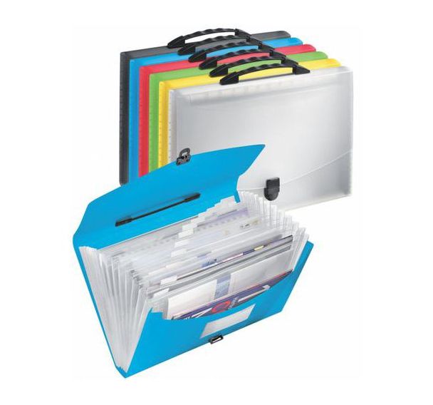 Trieur 12 compartiments polypropylène pour format A4