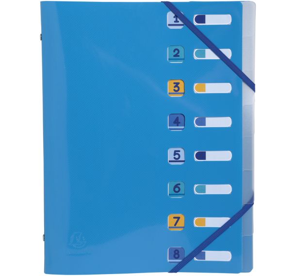 Trieur 8 compartiments BeeBlue - A4 - Couleurs assorties