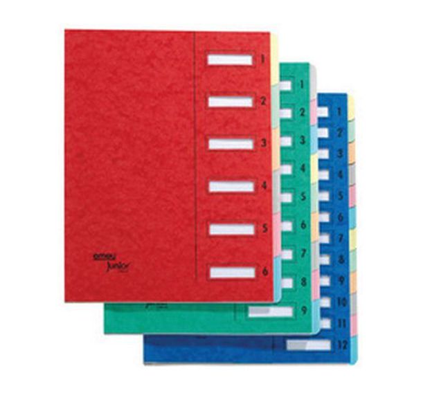 Trieur Junior Clip, 12 compartiments, numérique, bleu