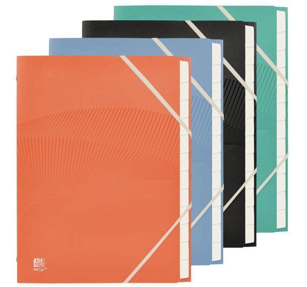 Trieur Osmose recyclé A4 12p PP opaque assorti - Oxford