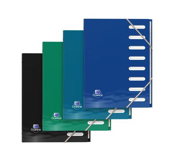 Trieur Oxford Oceanis A4 8p pp opaque assortis - Oxford