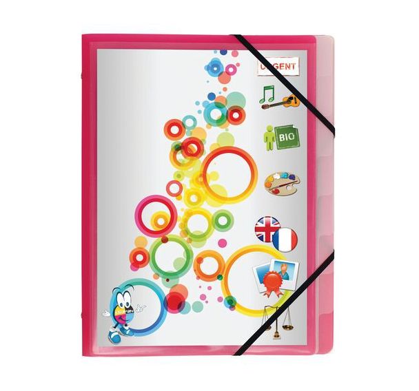 Trieur PP 3 rabats krea cover 8 compartiments