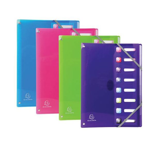 Trieur extensible en polypropylène 8 compartiments IDERAMA PP - A4