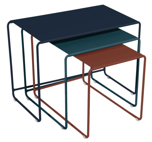 Trilogie de tables basses gigognes Oulala Fermob