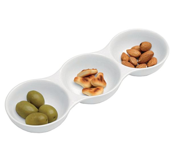 Trio Coupelles en porcelaine blanc