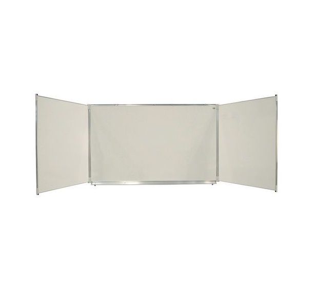 Triptyque CLASSIC 120x200 cm, 5 faces  émail e3 blanc feutre