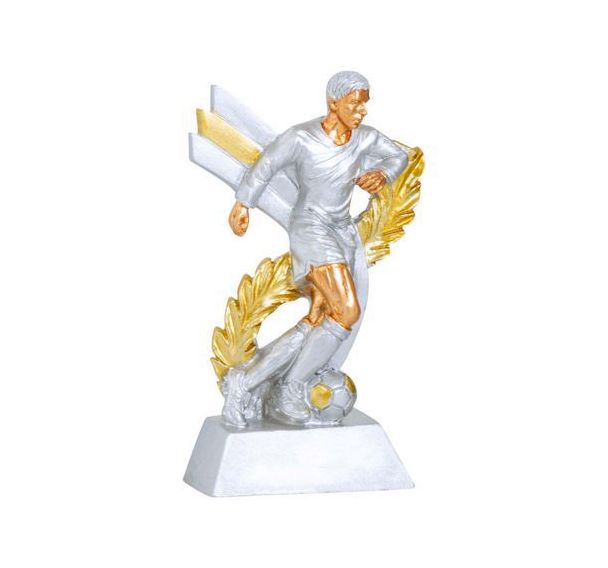 Trophée argent football - 11cm