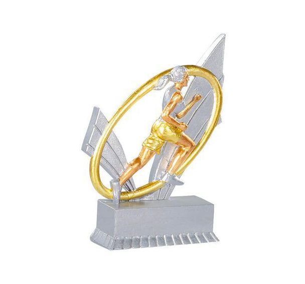 Trophée résine course à pied femme - 12cm