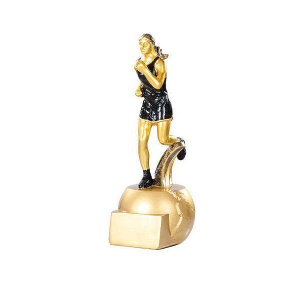 Trophée résine course à pied femme - 20cm
