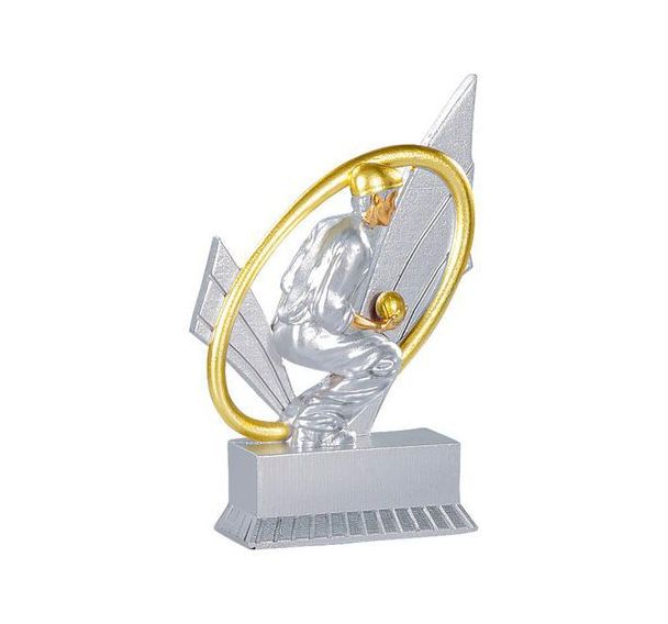 Trophée résine joueur pétanque - 12cm