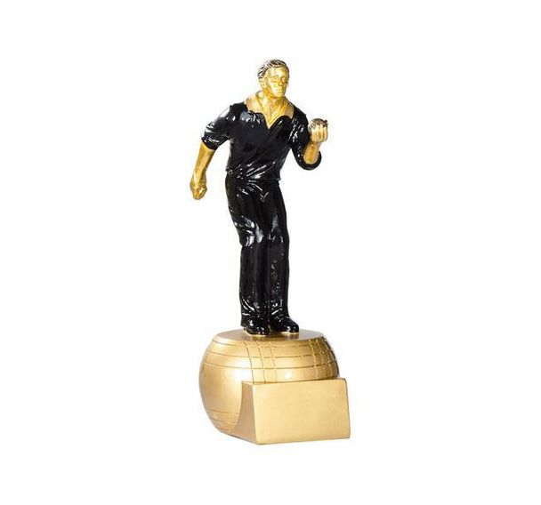 Trophée résine joueur pétanque - 20cm