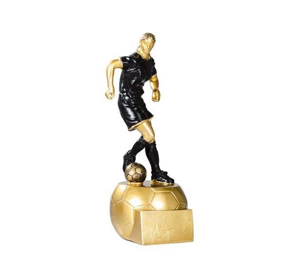 Trophée résine joueuse football - 20cm