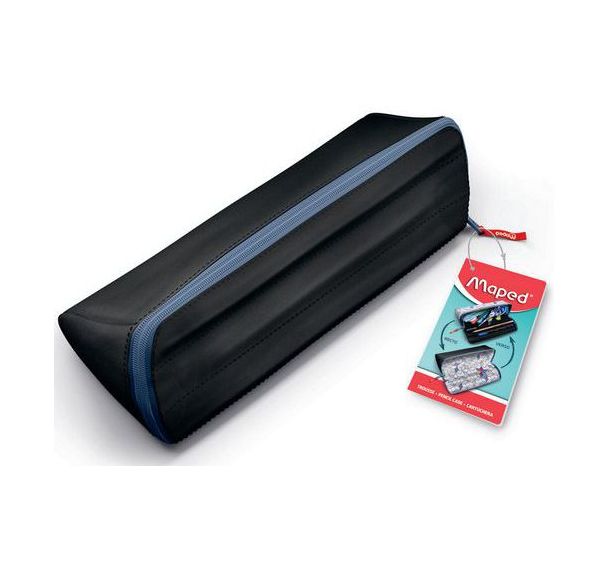 Trousse 1 compartiment ouverture XXL basic noir