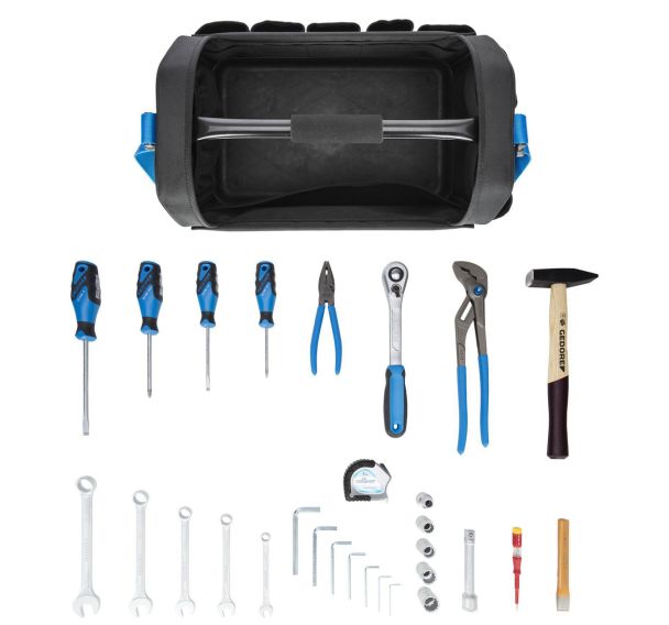 Trousse à outils dans un sac avec poignée 29 pcs
