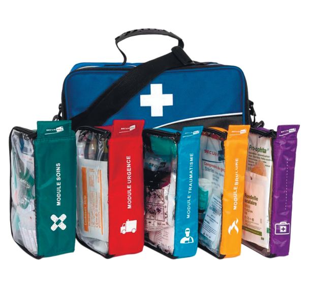 Trousse de 1er secours complète garnie 5 kits -Securimed