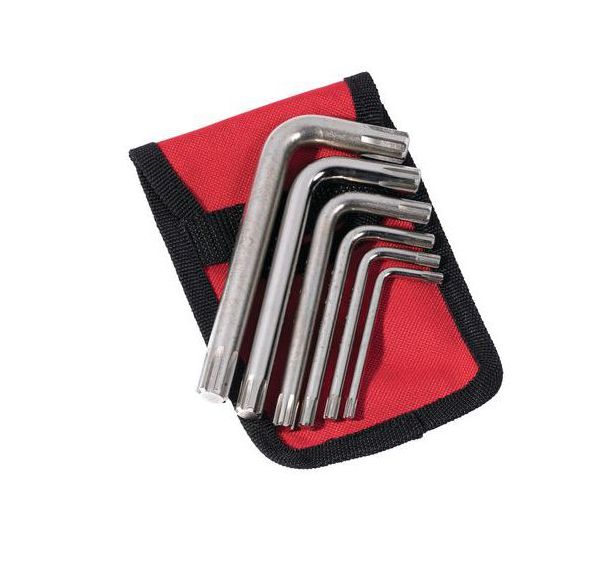 Trousse de 6 clés mâles pour empreinte à créneaux - Ref. : 64-TR6