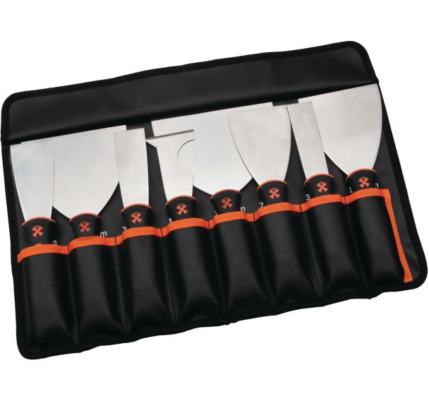Trousse de 8 couteaux à manche bimatière - Mondelin