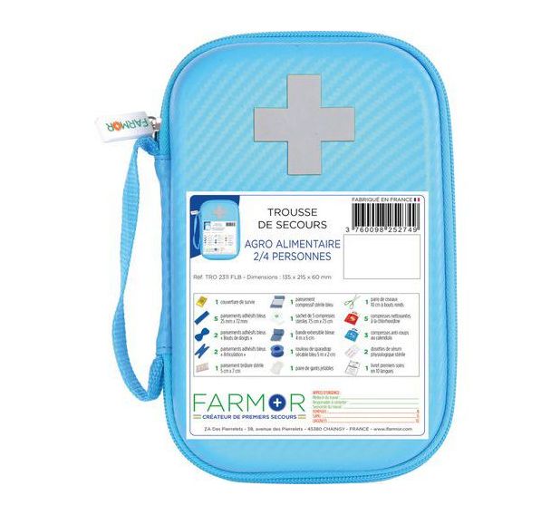 Trousse de secours Agro-alimentaire 2/4 pers. en EVA/PU
