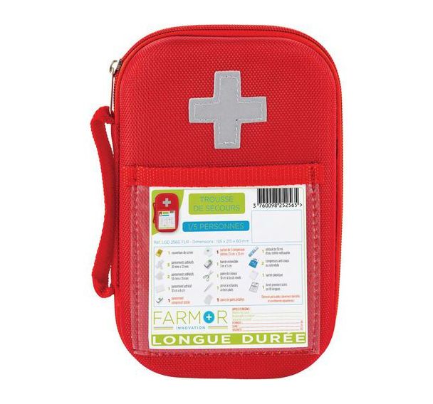 Trousse de secours Longue durée 1/5 personnes