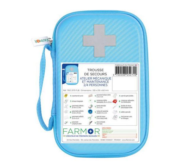 Trousse de secours Mécanique et Maintenance 2/4 personnes