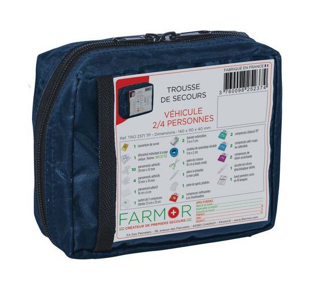 Trousse de secours Véhicule 2/4 personnes