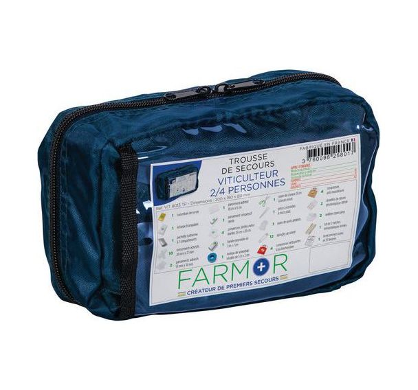 Trousse de secours Viticulteur 2/4 personnes